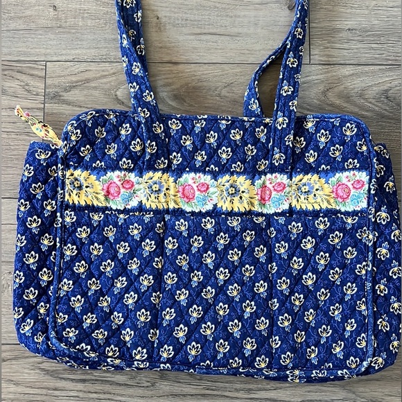 Vera Bradley Bags Vera Bradley Blue And Yellow Floral Travel Duffel